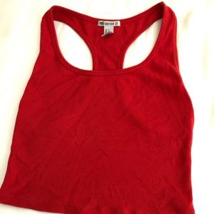 Cherry red crop top/tank 🍒